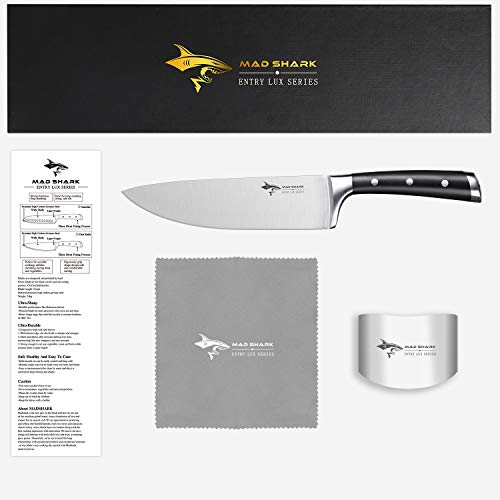 MAD SHARK Kochmesser Küchenmesser 20cm Profi Messer Chefmesser,deutsche Qualitätsmesser aus